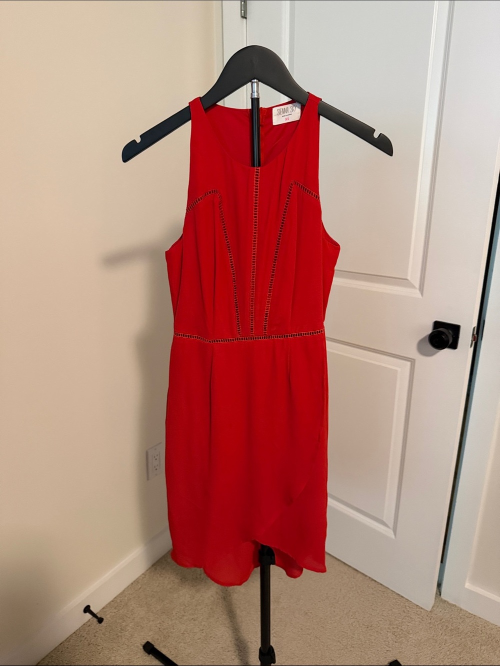 Sienna Sky Red Sleeveless Midi Dress
